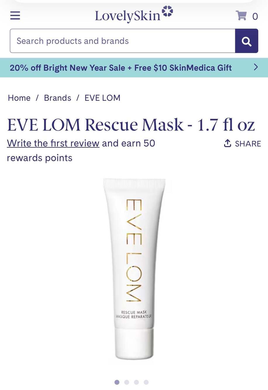 EVE LOM Rescue Mask 1.67oz